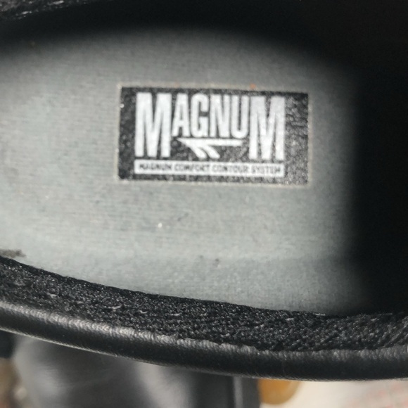 Magnum Women Non Slip Oil Resistant Lace Up Work Shoe Solid Black NWOT New Cond - Picture 8 of 16